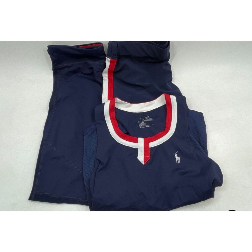 Polo Ralph Lauren Performance US Open Tennis Set Womens XS Tank Skort Leggings